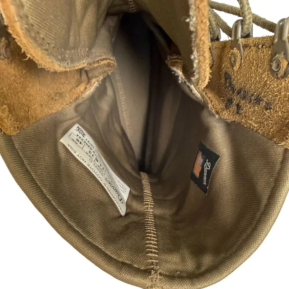 Danner Reckoning 8” Coyote Hot EGA Men’s Military Tactical Boots Size 11.5D